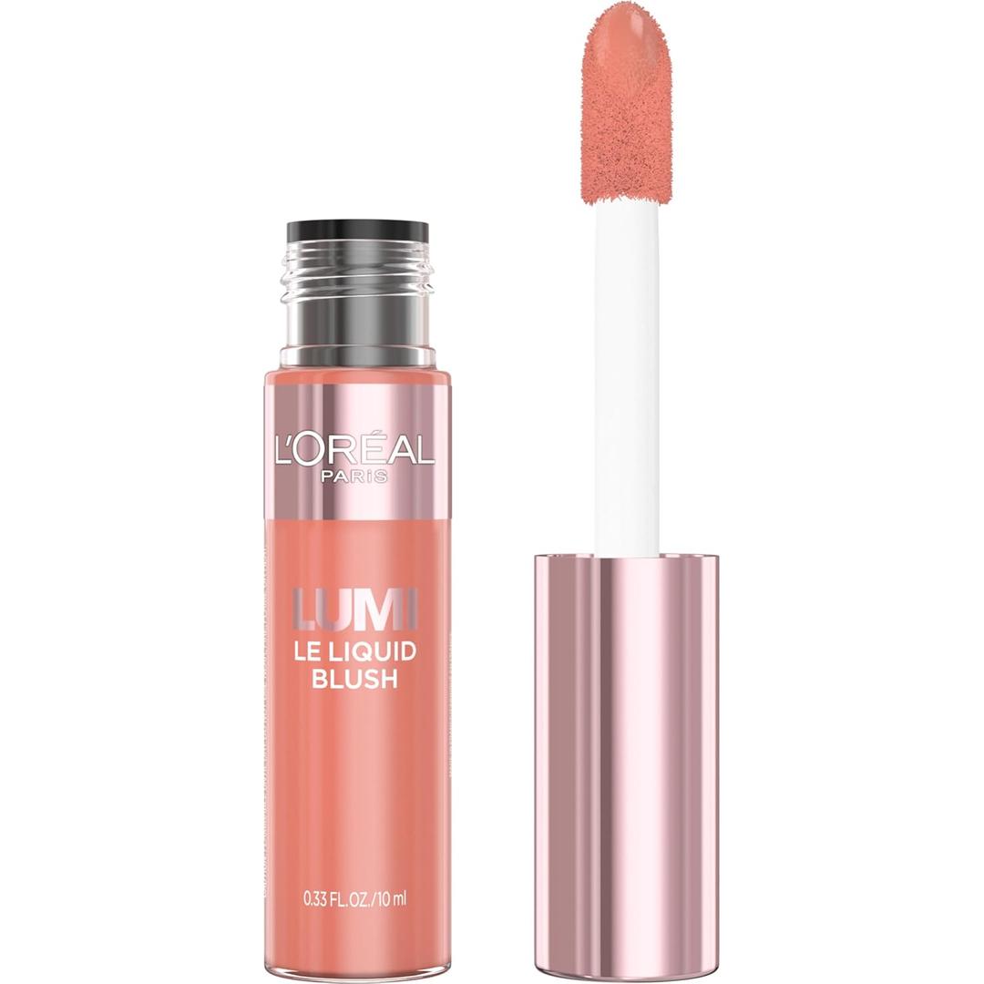 L'Oreal Paris True Match Lumi Le Liquid Blush, Intense Lightweight Blush Formula With Liquid Pigments, Dewy Worth It, 0.33 Fl Oz