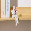 Home Decor Thinker Statue Pulp Reading Women Aesthetic Bookworms Abstract Sculpture Decoration for Home, Office, Living Room