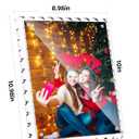 HELPLEX 8x10 Clear Acrylic Picture Frames with Scalloped Edges, 3-Pack Magnetic Frame with Stand for Horizontal or Vertical Display, Tabletop or Desk Photo Holder