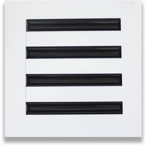 BESTS AC Celling Air Vent Cover - Decorative White Vent Cover, Floor Register Aria Vent, Standard Linear Slot Diffuser - Register Grille for Ceiling, Walls & Floors (8x8in)