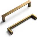 Goo-Ki (6Pack 5 Inch (128mm) Retro Zinc Alloy Cabinet Handles,Antique Brass Cabinet Pulls for Dresser,Wardrobe&Cupboard,Antique Brass Kitchen Hardware (5'' Hole Centers)