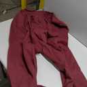 Aleumdr Womens Wide Legs Sweatpants Fleece Lined High Waisted Baggy Pants 2026 Trendy Casual Athletic Joggers with Pockets (XX-Large, Burgundy)