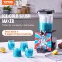 VEVOR Slushie Machine for Home, 34oz Tank Home-use Margarita Machine, Smoothie Frozen Drink Maker with Food-grade Materials, Slushy Machine for Home DIY, Kids' Parties, Black