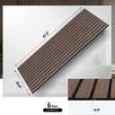 UMIACOUSTICS 6 Packs Acoustic Wall Panel,47.2 x 23.6 Inches Decorative Sound Panel for Echo Reverb Treatment,Deep Walnut