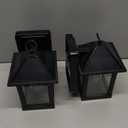 2025 New 2 Pack Solar Outdoor Wall Lights for Fence Front Door Waterproof Dusk to Dawn Motion Sensor LED Sconce with 3 Modes,3000K E26 Bulb Included,Exterior Porch Lamps Wall Mount Patio Decorative