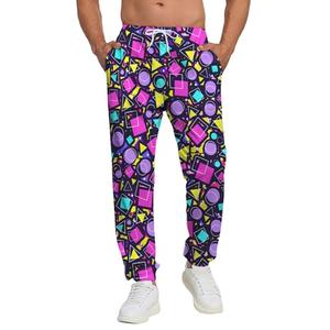 PIANHAUE Mens Sweatpants with Pockets Retro 80s 90s Joggers for Men Casual Lounge Sport Track Pants with Drawstring L