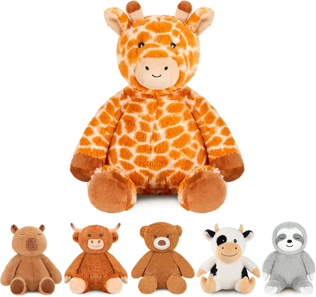 Weighted Stuffed Animals Giraffe Plush Heated Microwavable Weighted Plushis Stuffy Lavender Scented Giraffe Stuffed Animal Calming Gift for Kids and Adults