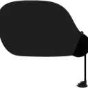 Laptop Sun Shade with Clip and Suction Cup (2 Ways to Use), 22.8 x 14.2 Inch Flexible Adjustable Cubicle Shade, Portable Foldable Laptop Cover for Beach Chairs and Car Window, Black