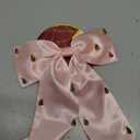 Hair Bows for Women Girls Pink Crystal Witch Hat Crown Hair Clips for Glinda Fans BFF Hair Accessories