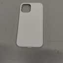 ORNARTO Compatible with iPhone 12 Mini Case, Slim Liquid Silicone 3 Layers Full Covered Soft Gel Rubber with Microfiber Case Cover 5.4 inch-White