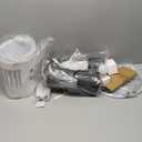 BZZMMB 24.5" Black Lamps Set of 2, Modern Table Lamps for Living Room with USB C+A Ports, Creative Stripe Touch Lamps for Nightstand, 2 Bulbs Included