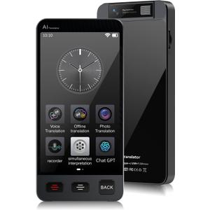 Offline Language Translator Device, M80 ChatGPT Instant Translator No WiFi Needed, 142 Languages Two Way Real-Time Voice Translation, Recording&Photo AI Translation for Business Learning Travel