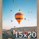 15x20 Picture Frame Rustic Brown for Poster Photo Picture, Horizontal and Vertical Formats for Wall Hanging, 15 x 20 Wall Gallery Poster Photo Frame for 15 by 20 Photos Posters, Rustic Brown