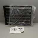 3-Panel Indoor Foldable Dog Fence for Stairs, Hallways, or Doorways - 54x24-Inch Wood Freestanding Dog Gates by PETMAKER (Brown)