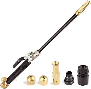 Hicks Ridge Garden Hose Nozzle Sprayer - Heavy Duty High Power Water Wand - Pressure Washer Gun Attachment - Garden Hose Jet Nozzle