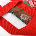 MyFav Men's Ugly Christmas Sweater Holiday Party Knitted Pullover Xmas Sweater (Red, M)