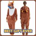 SWEETXIN Adult Unisex Onesie Pajamas Halloween Christmas Cosplay Costume Suit for Women and Men (M)