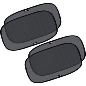 Enovoe Car Window Shade for Baby - (2 Pack) UV Protection Breathable Mesh Baby Window Covers - Sun Shade Blocker, Cling Windows Cover - Glare Shield and UV Rays Protection for Your Child - XL 25"x16"