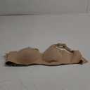 SHAPERX Wireless Bras for Women Seamless Push Up V Mesh Bralette No Underwire Full Coverage T-Shirt Bra with Removable Pads (XL, Beige)