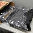 LET'S CAMP Folding Stadium Seat Bleacher Chair with Cup Holder, Mesh Bag and Hide Hooks, Portable Stadium Chair with Back and Cushion (Black Grey - 2 Pcs)