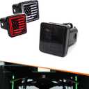 Adiil LED Brake DRL Trailer Hitch Light Brake Lamp Fit Trailer Hitch Cover 2" Towing & Hauling-US Flag