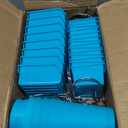 Sieral 64 Pieces Pegboard Bins Pegboard Cups with Hooks and Loops Peg Hooks Assortment Organizer Accessory for Organizing Accessories Tools Storage Office Workshop Garage Workbench (Blue)