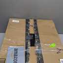 MIULEE Black Outdoor Bench Cushion 48x18x3 Inch Waterproof 3-Year Color Fastness Patio Furniture Cushions for Porch Swing, Garden Bench Sofa Couch with Adjustable Ties No Slip Design