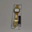 MioHHR Solid Stainless Steel Band Compatible with Apple Watch 38mm(Series 3/2/1) 40mm(Series SE/6/5/4) 41mm(Series 9/8/7) Metal Strap with Soft TPU Case for iWatch Bands for Women and Men, Gold