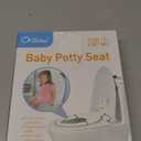 Orzbow Foldable Travel Potty Training Seat, Toddler Toilet Seat Attachment for Adult Toilets, Portable Potty with Suction Cups, Adjustable Length, Splash Guard, Non-Slip Base, Easy to Clean, White