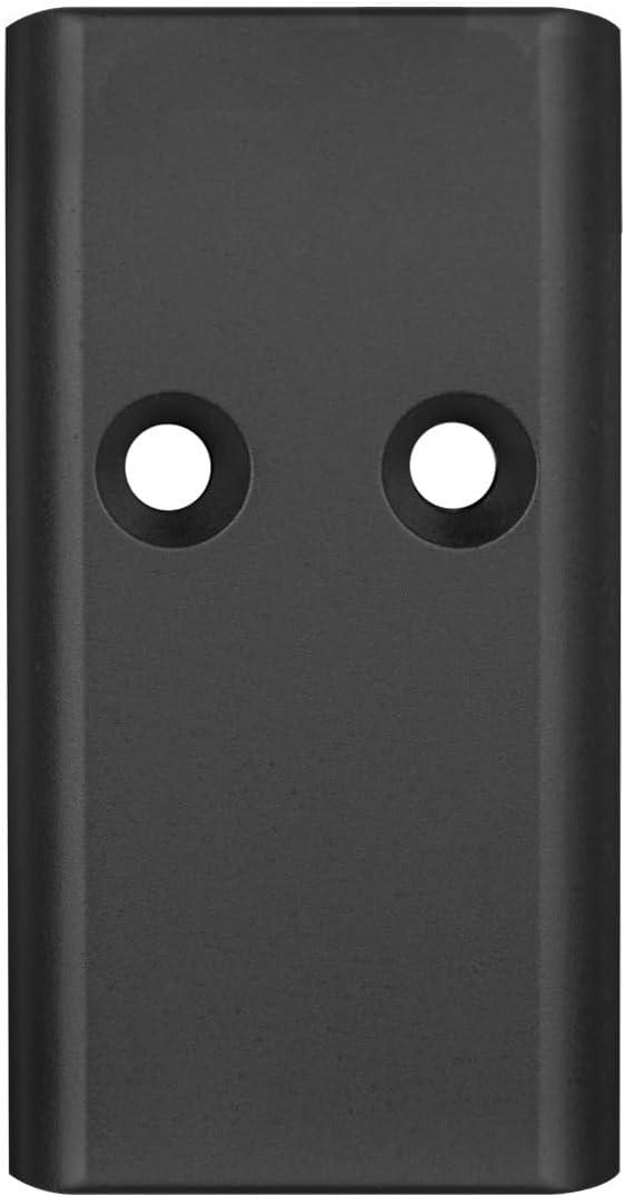 NDZ Performance MOS Optic Cover Plate for Glock Gen 4 & 5  Aluminum  Fits G17 G19 G20 G21 G22 G23 G34 G35 G40 G41 G45 G47  Choose Plate Color & Laser Engraving  Made in USA (Black)