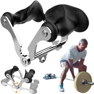Veimia V Bar T-Bar Row Landmine Handle Attachment for Barbell Bars, Solid Mine Double D Row Handle Grips with Non-Slip Rubber Grips, T-Row Attachment for Olympic Strength Training Bars