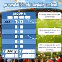 2 x 3x5 Ft 2026 Soccer Tournament Schedule Wall Chart, Match Fixtures Wall Poster Group Stage & Knockout Stage Match Schedule for 48 Teams, Jumbo Banner for Soccer Party Decor, Home Bar & Fan Gifts (A)