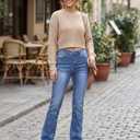 Zylioo Tall Jeans for Women 32"/34" Inseam Long Stretch Denim Pants Straight Leg Mid Rise Classic Fit for ExtraTallM Ladies (Blue)