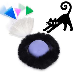 ORSDA Cat Toys for Indoor Cats, Interactive Activated Moving Ballt, Automatic Fast Rolling Ball for Adult Cats, Exercise Kicker Mouse Catching Game (Purple)