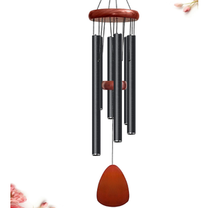 Bursvik Wind Chimes for Outside Deep Tone, 60 inch 5 Heavy Duty Tubes Aluminium Metal Extra Large Wind Chimes Outdoor, Decoration for Garden, Patio, Yard, Gift for Mother's Day, Birthday