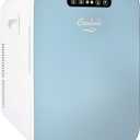 Cooluli 20L Mini Fridge For Bedroom - Car, Office Desk & College Dorm Room Glass Front Digital Temperature Control 12v Small Refrigerator for Food, Drinks, Skin Care, Beauty Breast Milk (Blue)