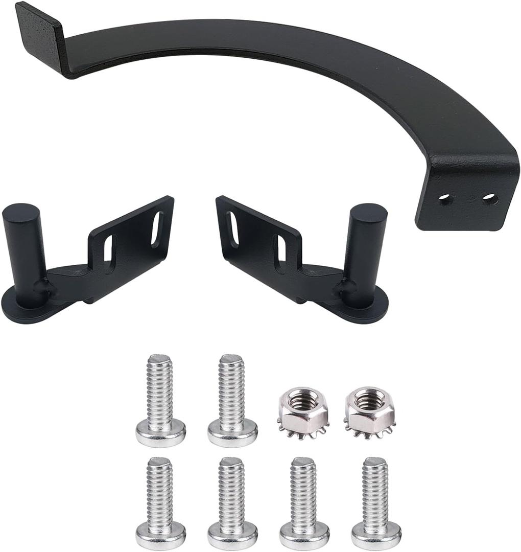Grill Lid Door Stop Arc & Grill Lid Hinge Kit for Traeger Grills, BCA002 Grill Lid Door Stop Arc Right Side and KIT0001 Lid Hinge Kit(1 Left Side & 1 Right Side) for Traeger Pellet Grills