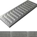 304 Stainless Steel Channel Drain Grate 22.8x7.9x1 inch, 3 Pack Length 68.5in Outside Metal Trench Drain Covers, Outdoor Sewer Drainage Grates for Yard, Sidewalk, Park, Garden, mall, Fence line