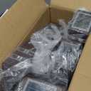 DASTOR 4 Pack Outdoor Wall Lights, Brown Exterior Lighting Fixtures Wall Mount, 2-Layer Modern Outdside Lights for House, Up and Down Outdoor Sconce Lights for Porch Patio Garage