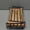 Magnetic Shelf for Fridge with Wood Lid: 2 Pack Fruit Potato and Onion Storage Bin - Magnetic Spice Rack for Refrigerator & Kitchen Counter - Pantry Organizers and Storage