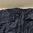 H.VERSAILTEX Stretch Velvet 3 Piece T Cushion Sofa Slipcovers Individually Sofa Cushion Covers for 3 Cushion Couch Seat Cushion Covers for Sofa Seat Cushion Covers Stay in Place, (Sofa, Navy)