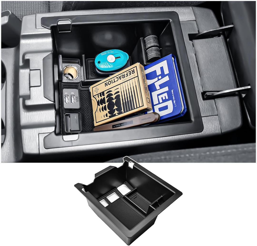 Center Console Organizer Compatible with Mazda CX-5 2017 2018 2019 2020 2021 2022 2023 2024 2025 Car Accessories, Armrest Storage Box for 2017-2025 CX5 Middle Console Insert Tray Compartment