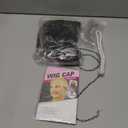 Feacole Old Lady Costume Set-Grandmother Wig,Wig Caps, Madea Granny Glasses, Eyeglass Retainer Chain,Pearl Necklace(5 Pieces) (Bun Gray)