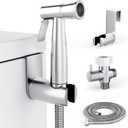 Purrfectzone Bidet Sprayer for Toilet, Handheld Sprayer Kit, Cloth Diaper Sprayer Set - Easy to Install - Stainless Steel