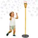 Tiki Torch Bubbler - Summer Pool Party Bubble Machine with Lights and Music, Bubble Blower and Wand, Rechargeable Outdoor Toy for Kids Teens Birthday Party, 4 Feet Tall, Includes 4oz Bubble Solution