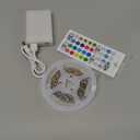 RUISHINE Battery Powered LED Strip Lights 13.2ft, LED Lights Battery Operated Color Changing Music Sync App Remote Control RGB USB Led for TV, Party, Room Decoration