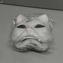 DFLU Cat Therian Mask Kit with Fur and Eye Mesh, Blank DIY Therian Gear Stuff Masks Base to Paint Pack of 2