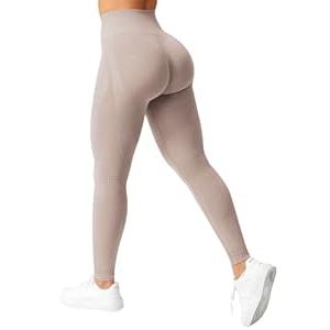 YEOREO Scrunch Workout Leggings for Women Grand Butt Lifting Seamless Leggings High Waisted Tummy Control Gym Yoga Pants Porcelain XS