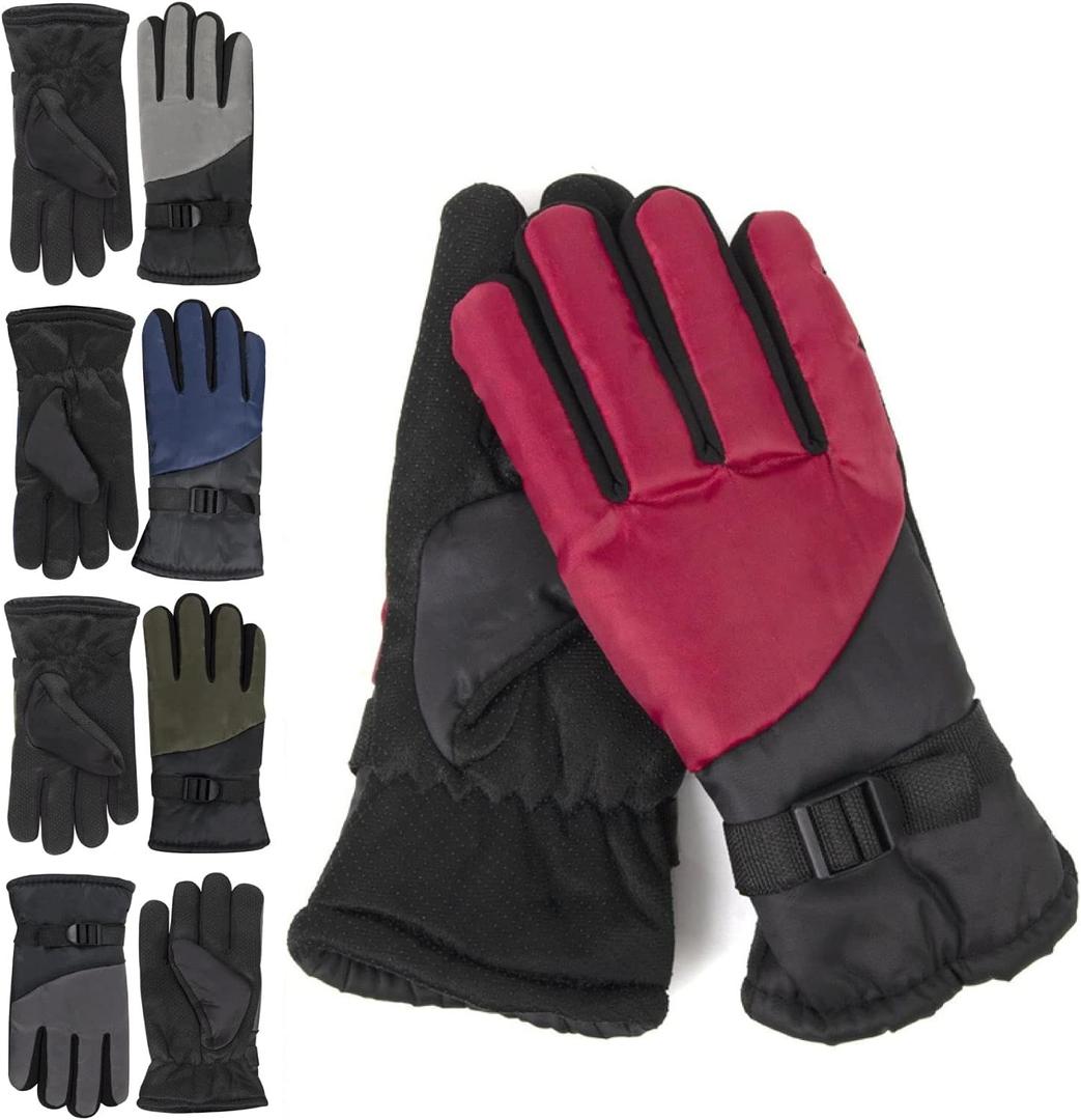 Trail maker 10 Pair Gloves in Bulk Winter Gloves for Adult Women, Men, Warm for Extreme Weather Waterproof Insulated Gloves