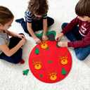 2 x Abakuku 3FT DIY Felt Christmas Tree Set with Games for Kids Toddlers Wall Hanging Decorations Felt Craft Kits,Wall Hanging Xmas Christmas Decorations